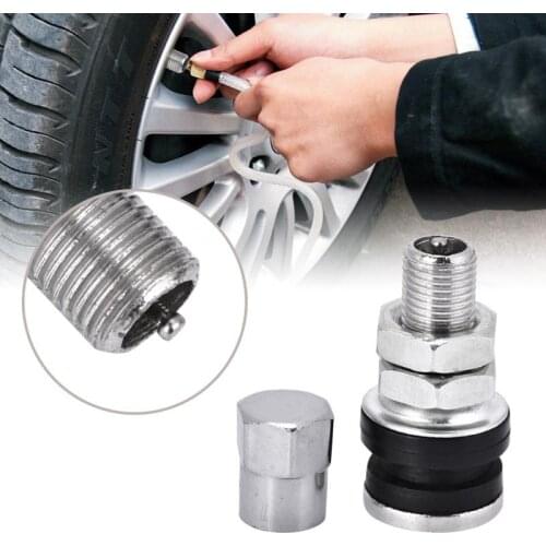 10pcs TR161 Metal Car Truck Motorcycle Bolt In Tire Tyre Valve Short Stems with Dust Cap