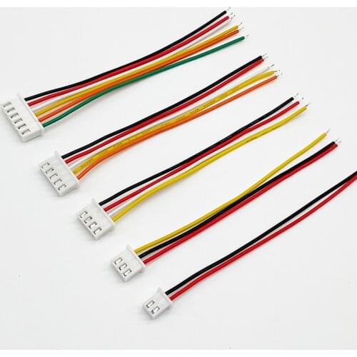 100pcs/Lot XH2.54 4P Wire harness Cable Single head electronic line 4PIN 10CM