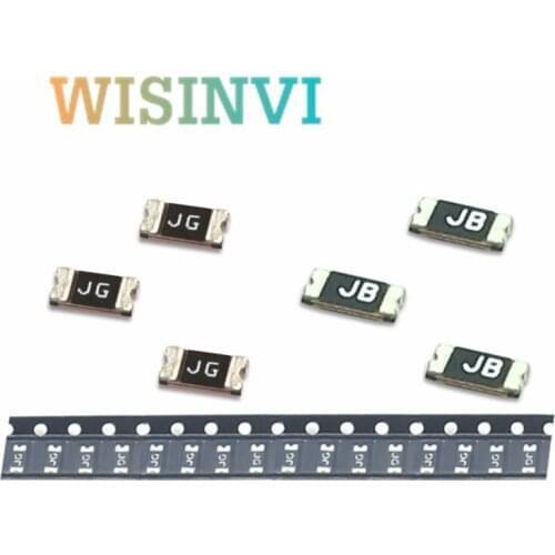 20PCS 1206 PPTC Fuse 1206 SMD fuse 0.05A/0.1A/0.2A/0.5A/0.75A/1.1A/2A 6V SMD Resettable Fuse PTC PolySwitch Self-Recovery Fuses