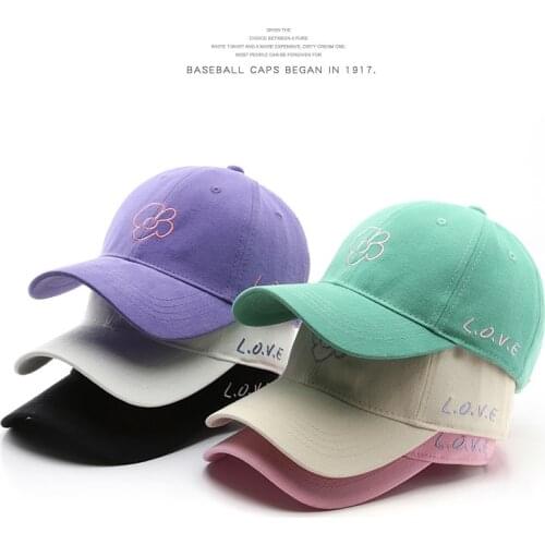 SLECKTON Cotton Baseball Cap for Women Flower Embroidery Hat Fashion Girls Snapback Hat Casual Summer Sun Hat Outdoor Sports Hat