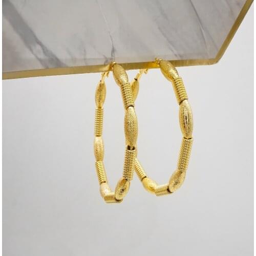 Big Hoop Earrings for Women Fashion Open Circle Irregular Geometric Earrings Hopps Statement Jewelry