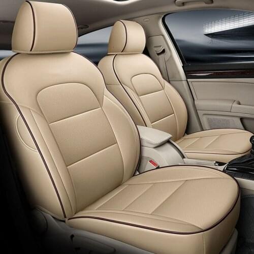 Custom car Seat Covers leather for auto skoda Superb Car Seat caution for Cars Accessories auto accessories cover styling
