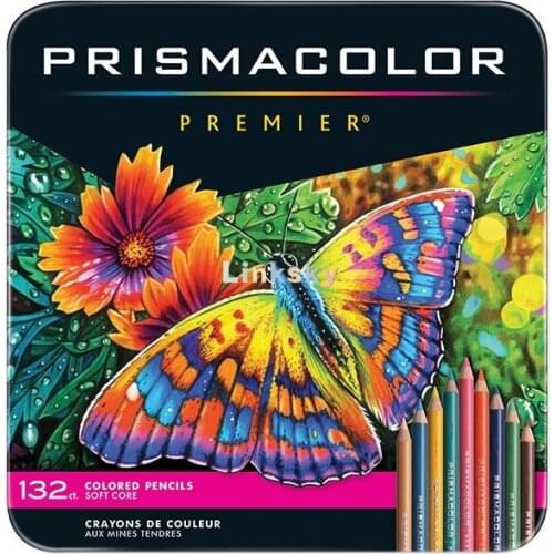 Prismacolor Premier Coloured Colouring Pencils In Tin Set,132 Multi Colors,amazing Quality,delicate Blends and Smooth Shadows