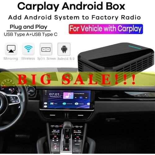 For Apple CarPlay Android AI Box 4+32G Wireless MirrorLink for Mercedes Benz A B C E S Calss SL CLS GLA CLA GLC GLE 2018-2020