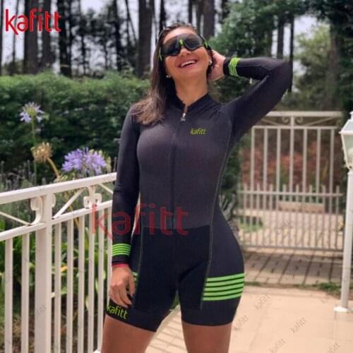 Kafitt Cycling Abbigliamemto Cycliste Femme Clothes For Equal Couples Jersey Cycling Pants Shorts Long Sleeve Black Jumpsuit