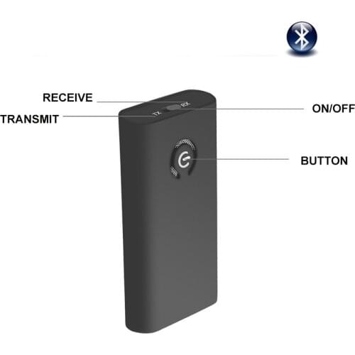 Kebidu Newest B9 Bluetooth Transmitter Receiver 3.5mm Stereo Output Wireless Audio Adapter for Headphones PC TV MP3 Player