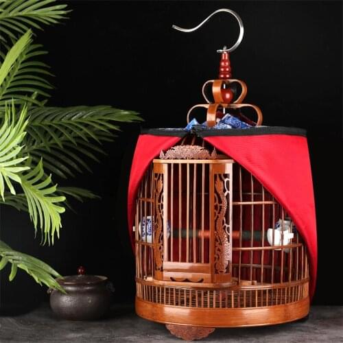Bird cage bamboo boutique full set of accessories marine bird cage Daquan myna bird cage large size