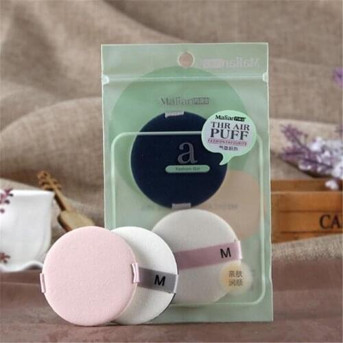 2pcs Smooth Cosmetic Puff Facial Powder Puff Soft Makeup Air Cushion Pad Makeup Foundation Sponge Women Beauty Tool for Girls