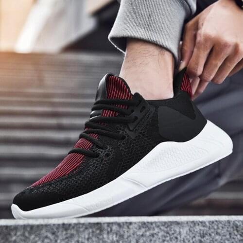 Large Size Summer Breathable Shoes Man Sneakers of Hombr Running Shoes Men Sports Shoes Men Footwear for Sport Black GMD-1010