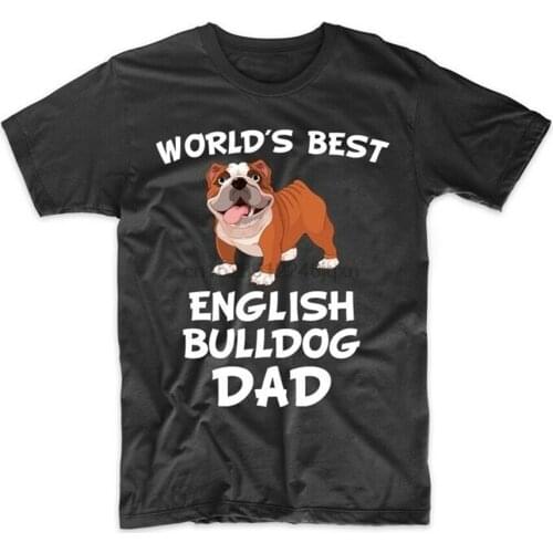 WorldS Best English Bulldog Dad Dog Owner T-Shirt Full-Figured Tee Shirt
