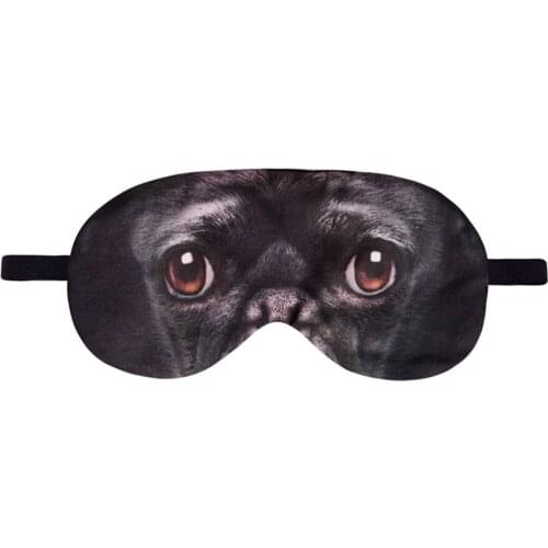 Eye Mask 3D Digital Printing Animal Dog Cartoon Sleeping Mask Eyeshade Breathable Blindfold Headband Eyepatch Night Mask