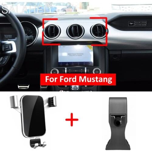 Mobile Phone Holder Clip Mount For Ford Mustang 2015 2016-2018 Interior Dashboard Support Car Accessories Mobile Phone Holder