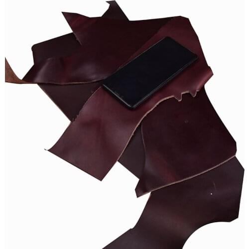 First layer of cowhide tree oily leather high-fat leather cowhide wine red Leather Craft for DIY Leather Craft
