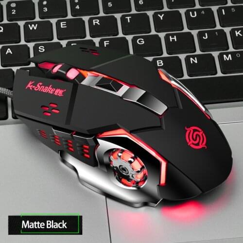 Profession Gamer Gaming Mouse 8D 3200DPI Adjustable Wired Optical 7 Color LED Computer Mice USB Cable Silent Mouse For Laptop PC