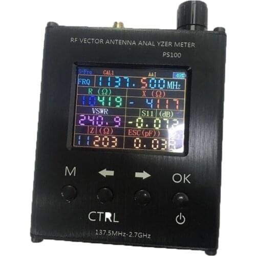 PS100/N1201SA 137.5MHz - 2.7GHz UV RF Antenna Analyzer SWR Meter Tester