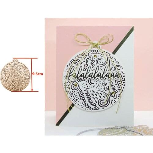 Christmas Leaf Bulb Metal Hot Foil Plates Mould for DIY Scrapbooking Letterpress Embossing Paper Cards Crafts New 2019