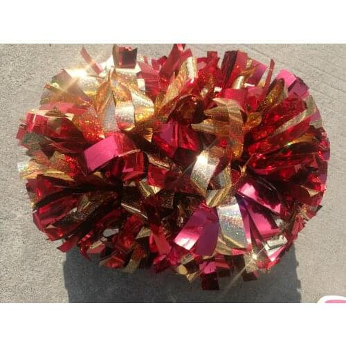 Cheap Cheerleader Pom Poms 3/4"x 6" Custom Color Baton Handle Practise Pom Pom
