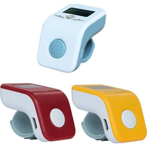 5 Digit Prayer Counter Clicker Toy Rechargeable Finger Ring Hand Tally Counter