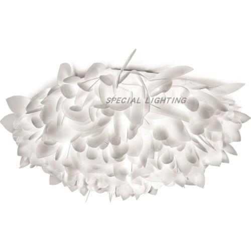 Nordic fashion ceiling lamp bedroom study dining room feather flower art decoration ceiling lamp