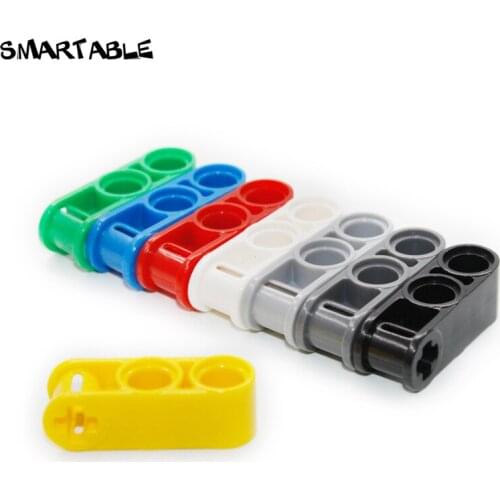 Smartable High-Tech Axle and Pin Connector Perpendicular 3L with 2 Pin Holes Block MOC Part Toy Compatible 42003 40pcs/Set