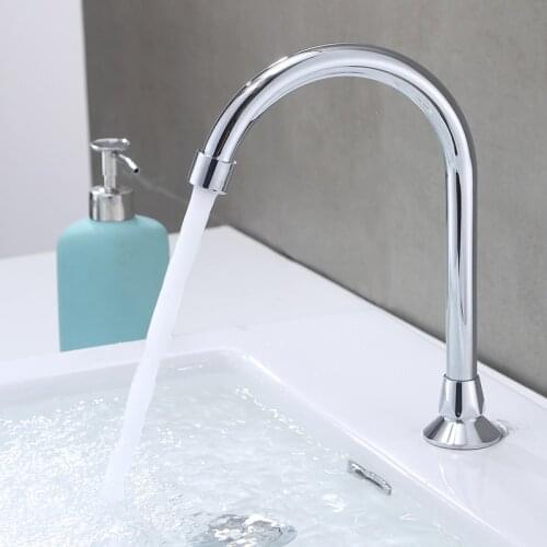 Bathroom faucet Replacement Stainless Steel Sink Faucet Spout Kitchen Sink Faucet Pipe Fittings Single Handle Connection
