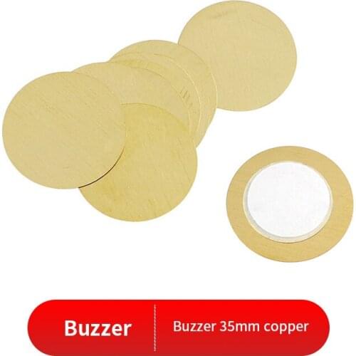 10PCS Piezoelectric Piezo Ceramic Wafer Plate Dia 35MM 50MM,With wire 12MM 15MM 18MM 20MM 27MM 35MM 50MM For Buzzer Loudspeake