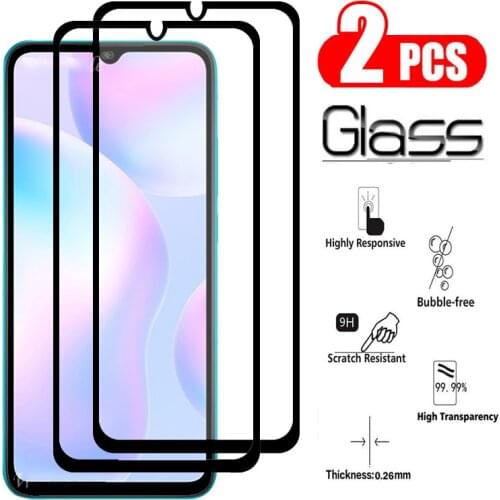 2PCS Glass for Xiaomi Redmi 9A 9C 9 Tempered Glass for Xiaomi Redmi 9 A C Note 9S 9 Pro S Screen Protector Camara Lens Film
