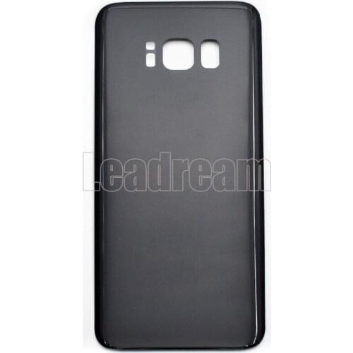50pcs/lot DHL For Samsung Galaxy S8 G950 Back Battery Cover Rear Door Glass Housing With Adhesive Sticker +IMEI For S8 Plus