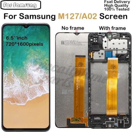 6.5'' Display For Samsung M127 A02 SM-M127F/DSN With Frame Display lcd Screen replacement for Samsung M127 LCD Touch screen