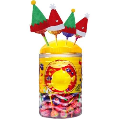 6PCS Santa/Elf Hat Christmas Silverware Holder Pockets Knife Spoon Fork Bag Wine Bottle Cap Topper Candy Cover Party Decorations