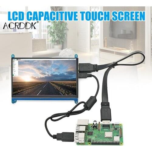 7 Inch Touch Screen 1024x600 Resolution LCD Display HDMI TFT Monitors Compatible for Raspberry Pi FC