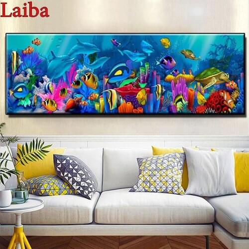 Lager size,5d diy Diamond Painting blue dolphin fish cross stitch diamond embroidery rhinestones art puzzle diamond mosaic sale