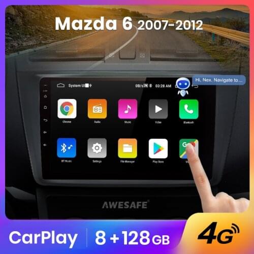 AWESAFE PX9 Car Radio Multimedia Video Player Navigation GPS No 2 din DVD Android For Mazda 6 Mazda6 2007 2008 2009 2010 - 2012