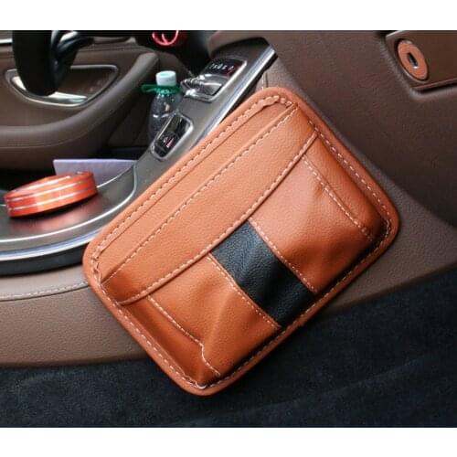 Car Accessories Stowing Tidying Car Storage Bag Leather Car Creative Multifunctional Storage Box Garbage Bag