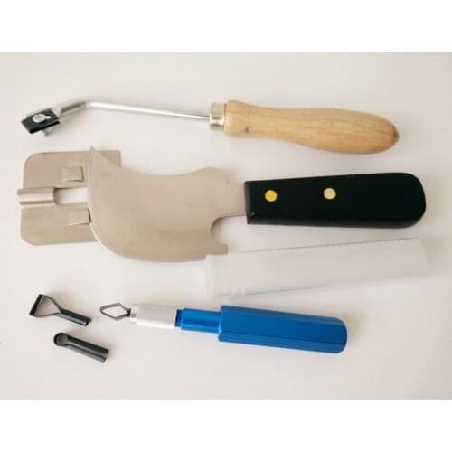 Free Shipping, Multi Hand Groover With Crescent Knife And Vinyl Trim Guide For Vinyl Flooring Weld Kit & Installation Tools