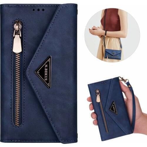 Case For Apple iPhone 11 Pro Max X XS Max XR SE 2020 6 6S 7 Plus 8 Plus Cover Flip Shoulder Strap leather wallet stand soft case