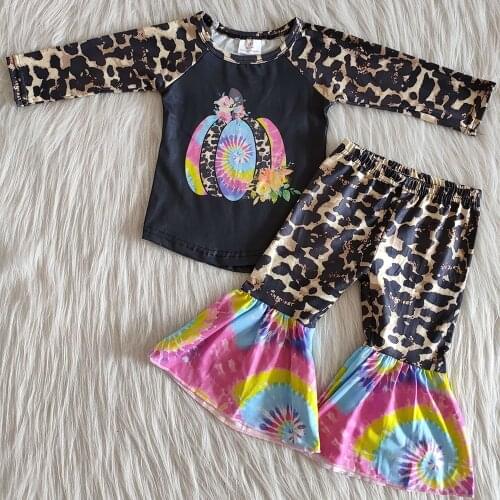 Children clothing baby girls clothes new design Halloween outfits cute toddler girls fall outfits kids boutique clothing rts