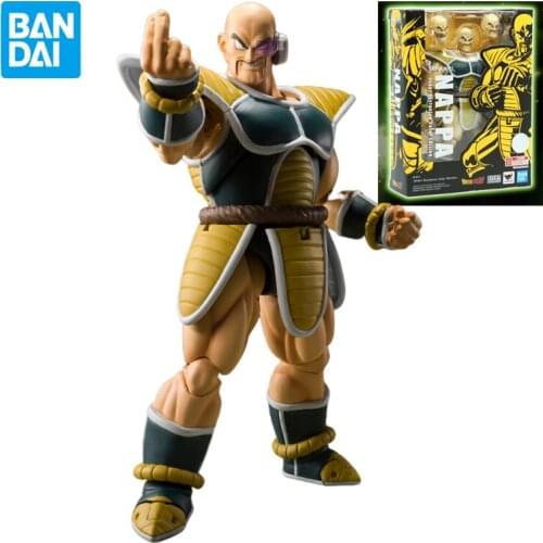 New Bandai Original Limited Dragon Ball Z SHF Event Exclusive Color Edition Nappa Anime Action Figure Collection Model Toys Gift