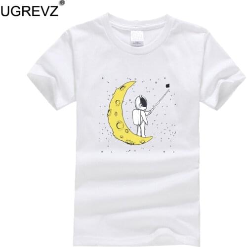 Boys t shirts for Children Short Sleeve Cotton Summer Teenage Clothes Tops Astronaut t-shirt Toddler Kids Girl tshirt 12 14 Year