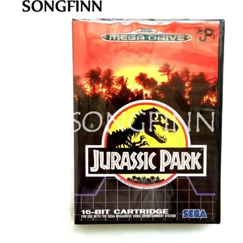 16 bit MD Memory Card With Box for Sega Mega Drive for Genesis Megadrive - Jurassic Park