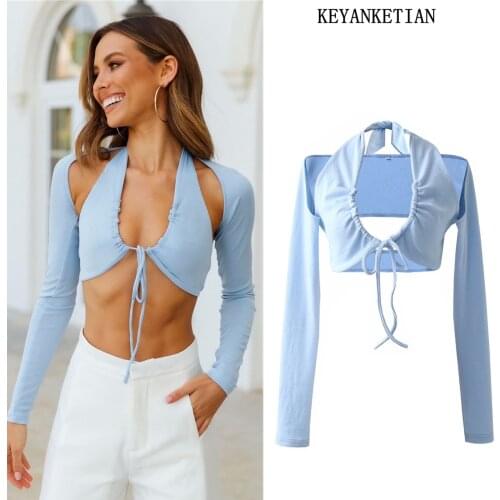 Женские футболки с длинным рукавом KEYANKETIAN China At AliExpress