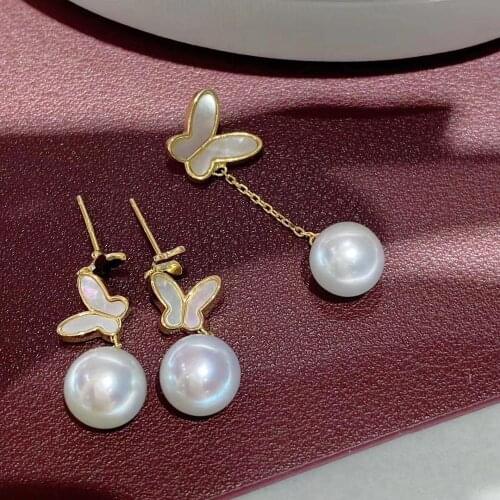 Butterfly 925 Sterling Silver Pendant Earrings Set Base Mounts Findings Beautiful Jewelry Set Parts Fittings Womens Accessories