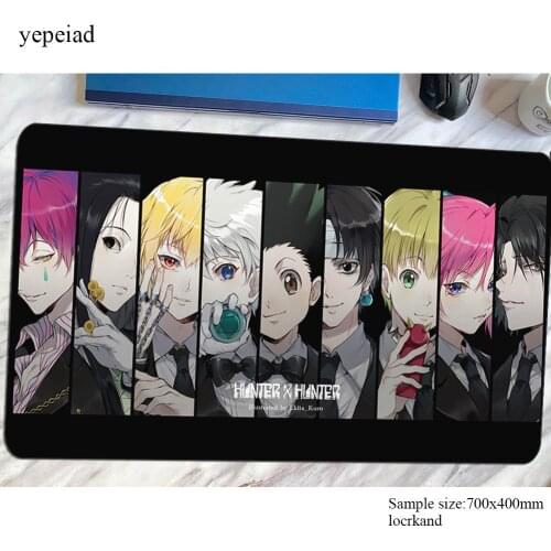 Hunter x hunter mousepad Gorgeous gaming mouse pad gamer mat 800x400x4mm game computer desk padmouse keyboard Cartoon play mats