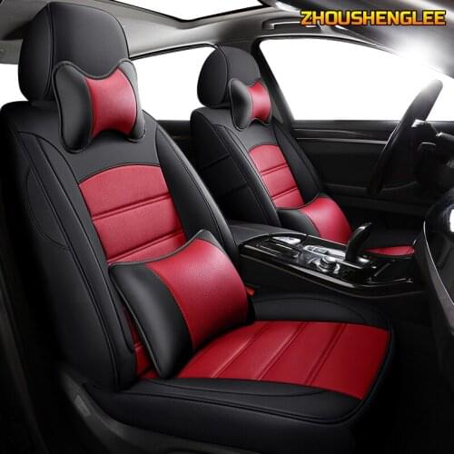 Custom Leather car seat cover For Ford Fiesta Mondeo Fusion Focus Escort S-MAX Edge Kuga Taurus Automobiles Seat Cover