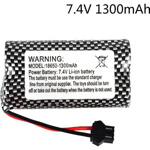 7.4V 1300mAh 18650 lipo battery for Watch Gesture Sensing Twisted RC stunt car RC Cars trucks boats toys parts 7.4 V 2S battery