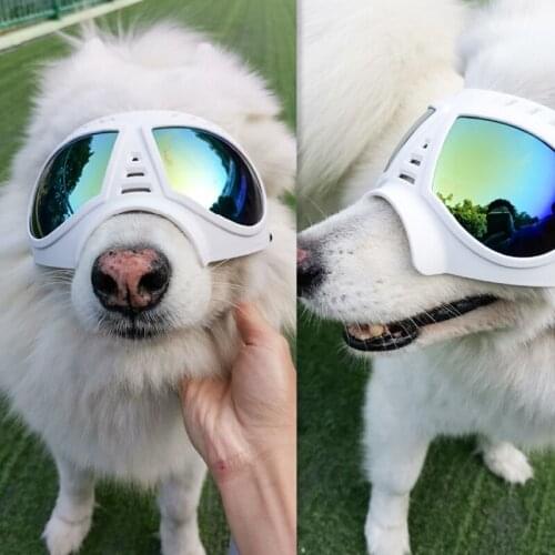 Pet Face Mask Glasses Waterproof Snowproof Soft Frame Goggles Dog Supplies Sunglasses Pet Toy Habitat Decor TS2