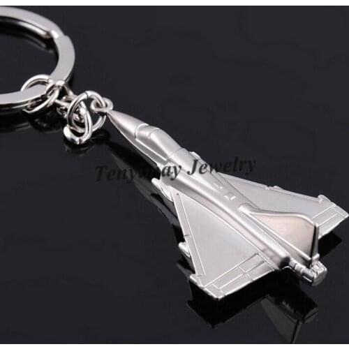 Metal F22 Fighter Plane Keychain Mens Battleplane Keyring For Military Fan 20pcs/Lot