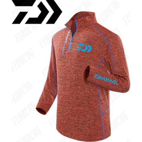 2021 New Daiwa Fishing Shirt Breathable Fishing Clothing Men Waterproof Fishing Shirts Long Sleeve Quick Drying Fishing Clothes