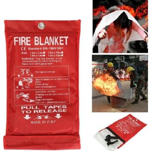 Fire Blanket Fiberglass Fire Flame Retardant Emergency Survival Fire Shelter Safety Cover Fire Emergency Blanket