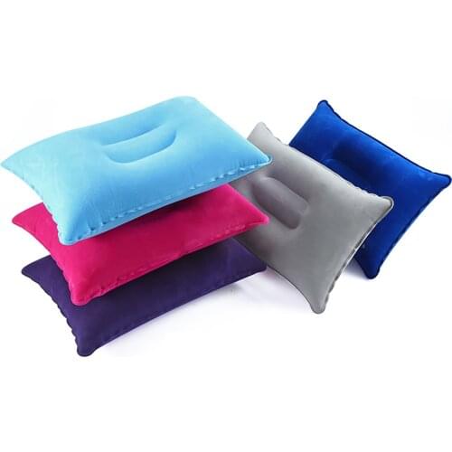Plane Head Rest Support Ultralight Fold Nylon Inflatable Pillow Camping Tent Sleep Cushion Travel Beach Car Comfortable Pillows
